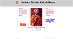 Desktop Screenshot of christian.gov.lk