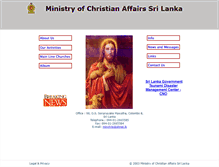 Tablet Screenshot of christian.gov.lk